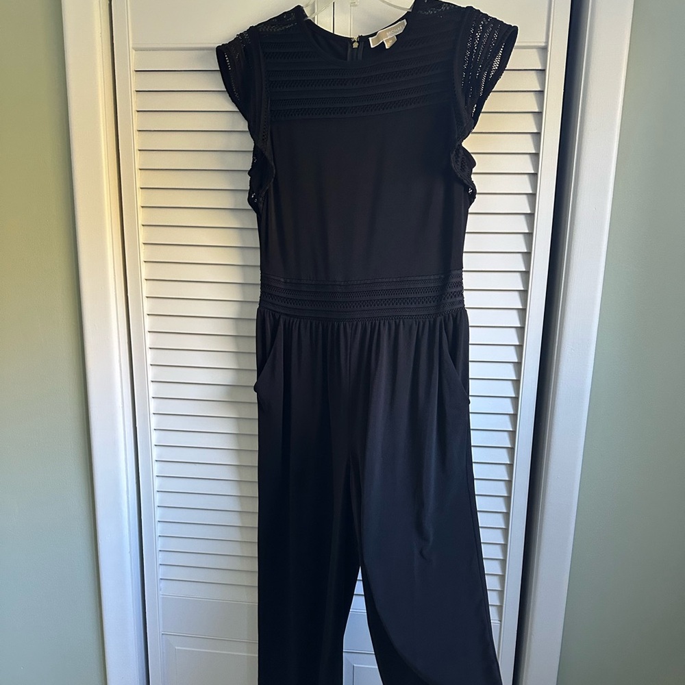 MICHAEL Kors Black Lace Detail  Jumpsuit
